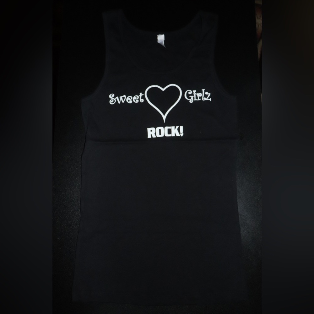 Women tank top (sweet girls Rock) 100% cotton